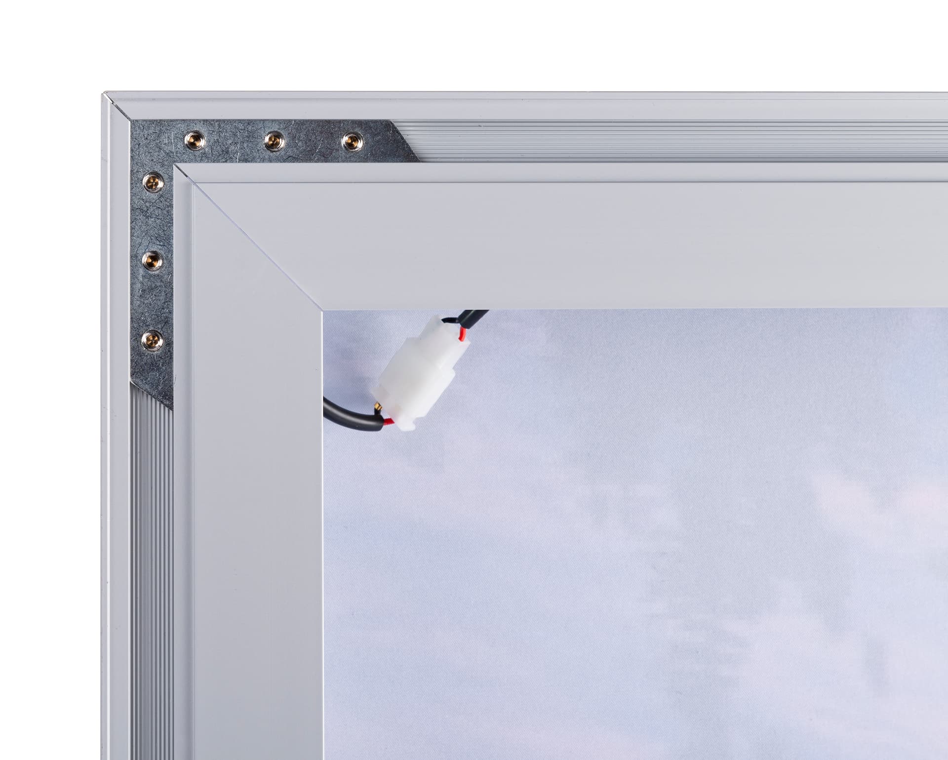 SEG LED wall display system secure corner hardware