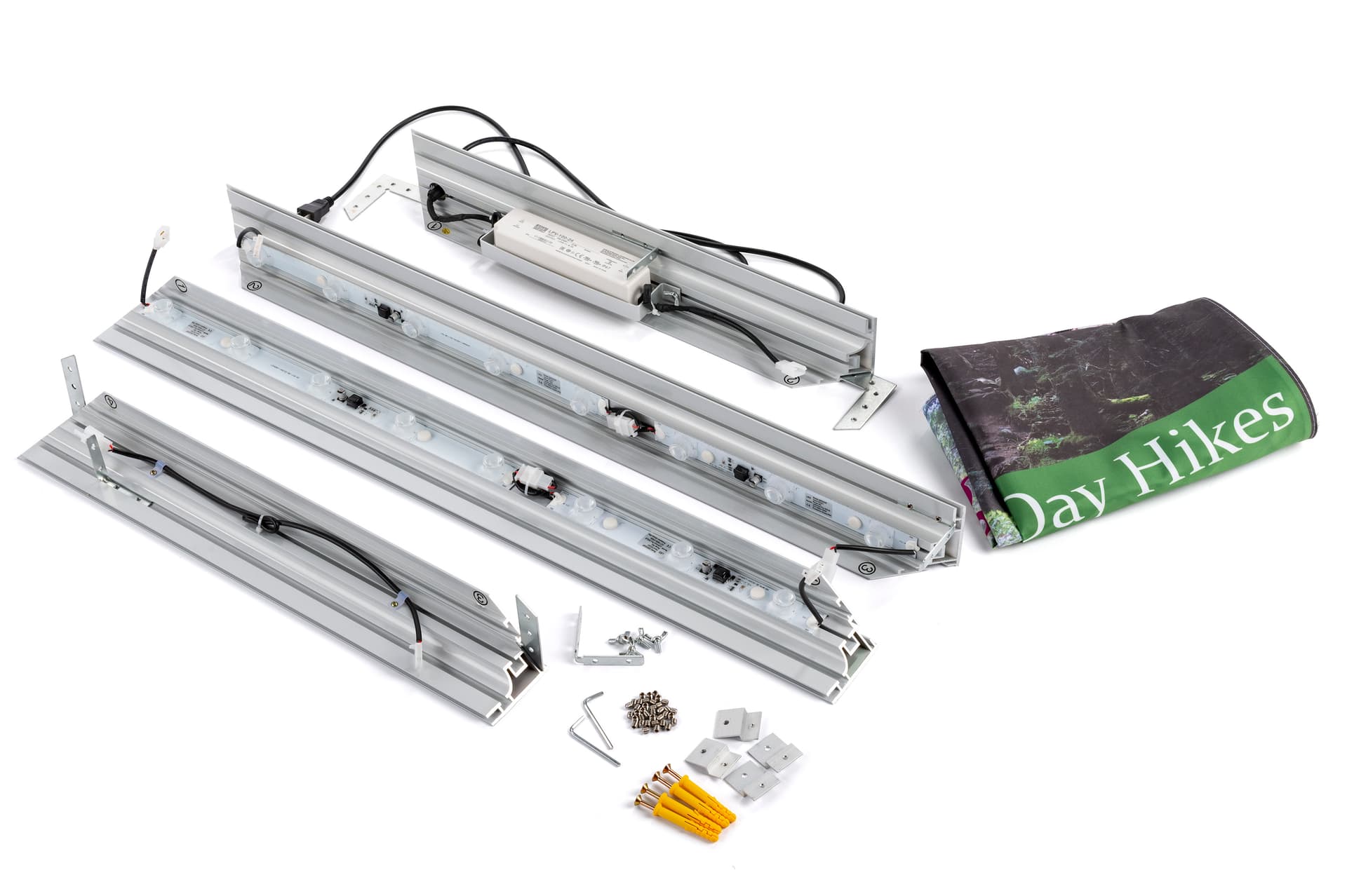 SEG LED wall display system kit with frame and graphic