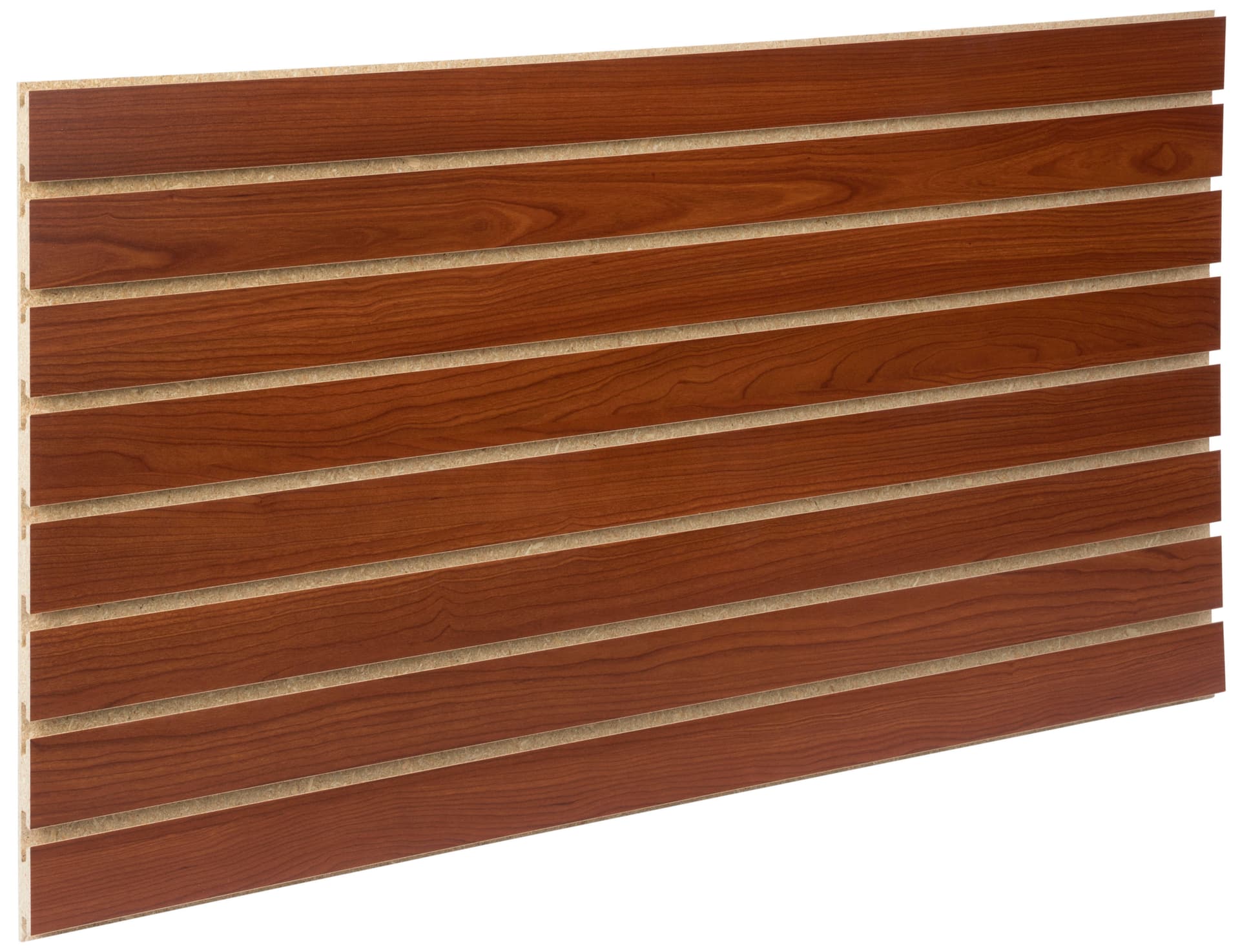Reinforced Slatwall Panel with 7 Channels Per Side