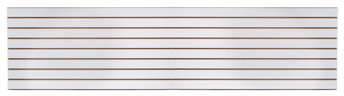 White Slatwall Panel with Easy Assembly
