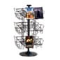 Rotating Wire CD Rack w/ Sign Clip, Countertop, 24 Pockets - Black