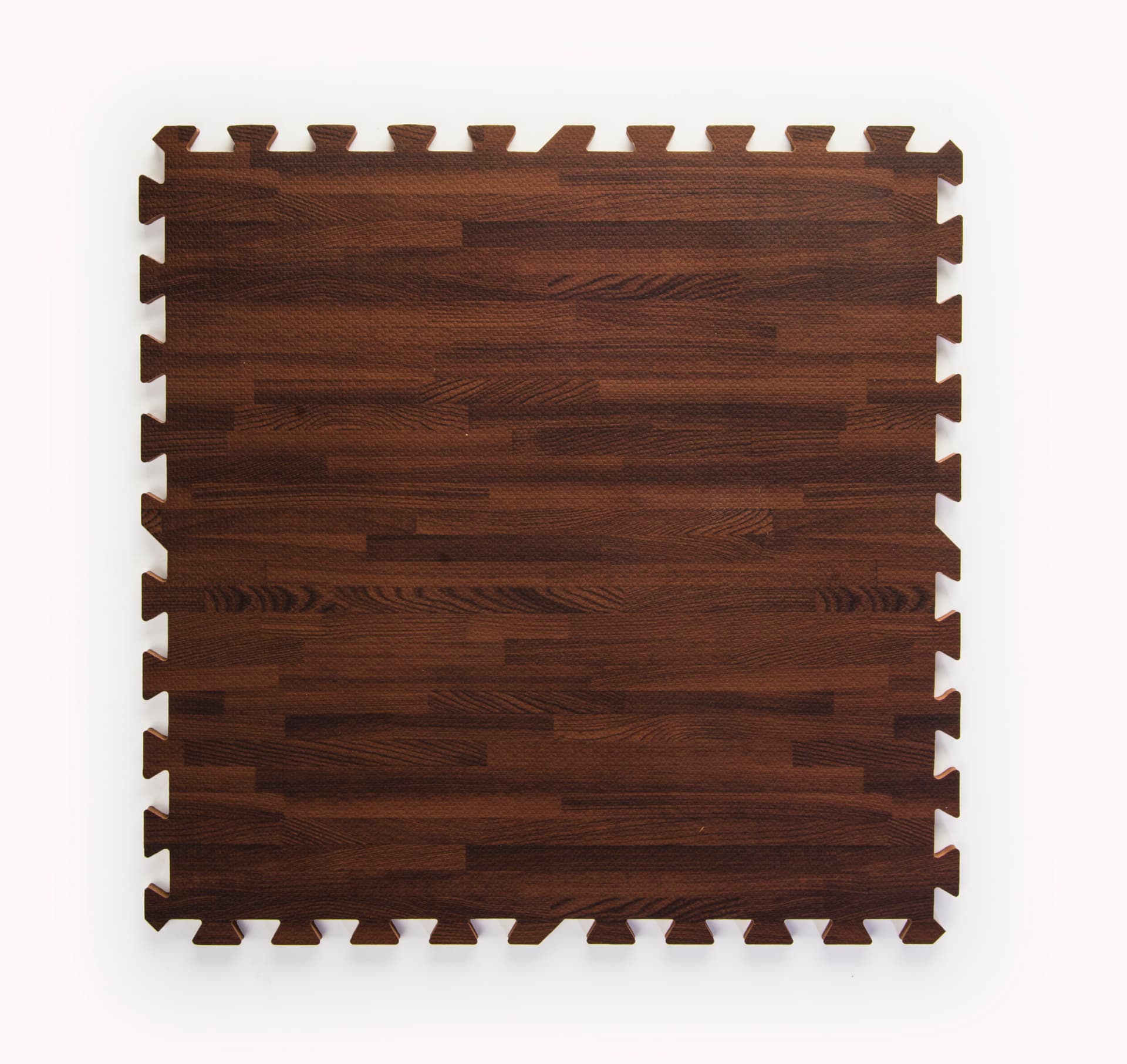 Cherry Wood Grain Floor Mats, w/ Jigsaw Pattern