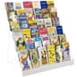 6-Tiered Wire Literature Rack, 4/8.5"w, Tabletop, Header