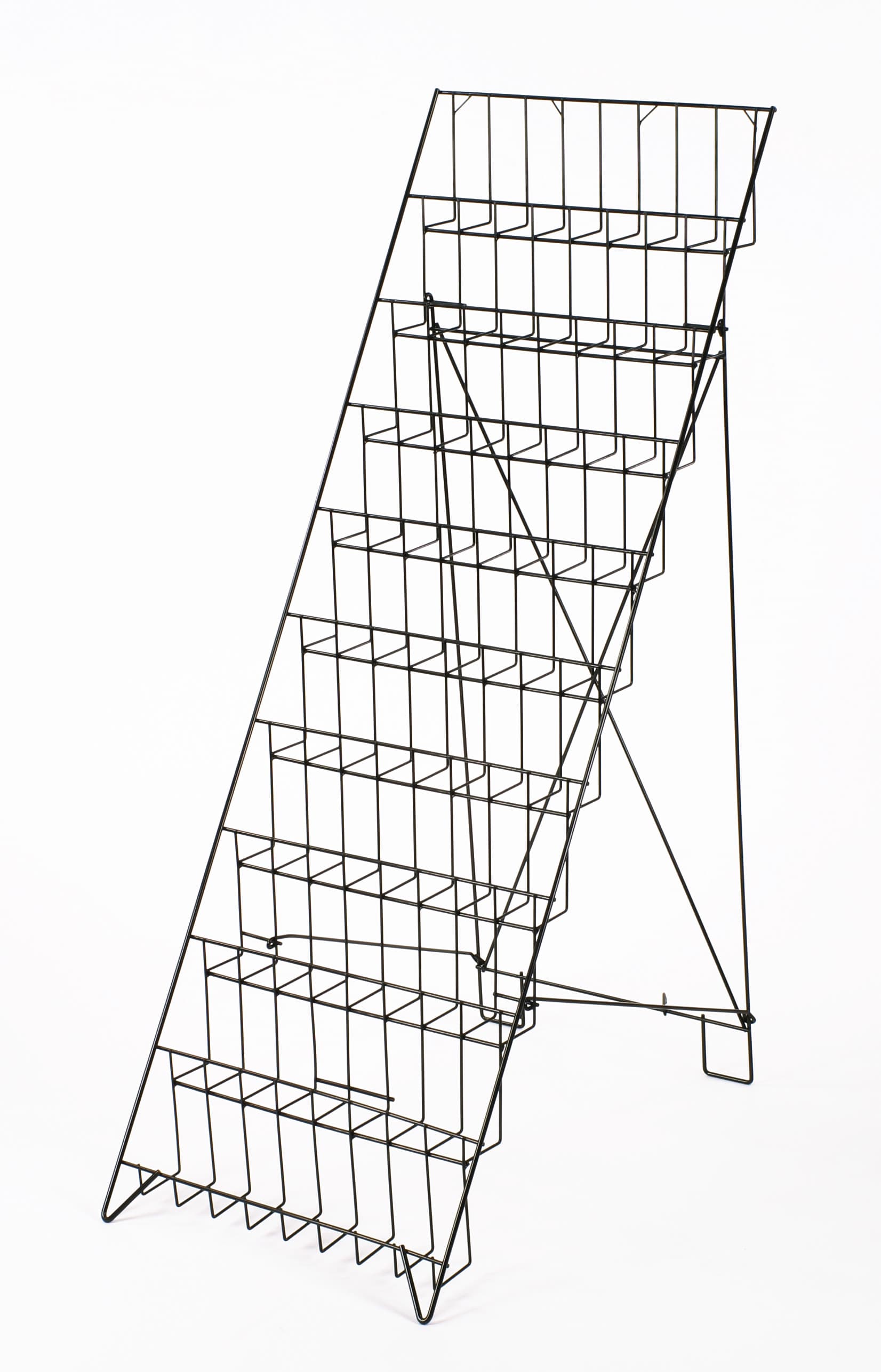 Black metal wire stand