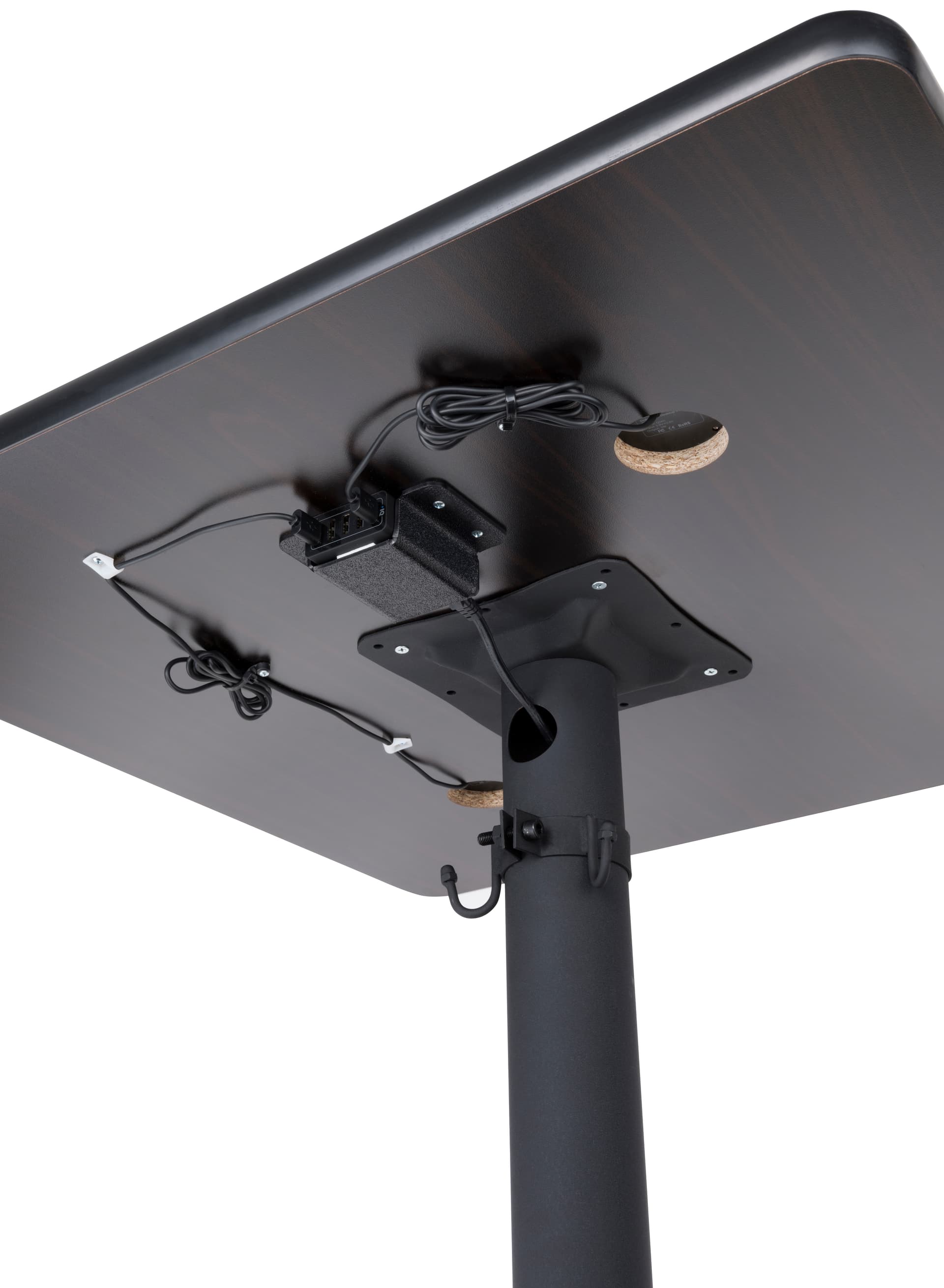 Wireless Square Power Table | 30”w 42