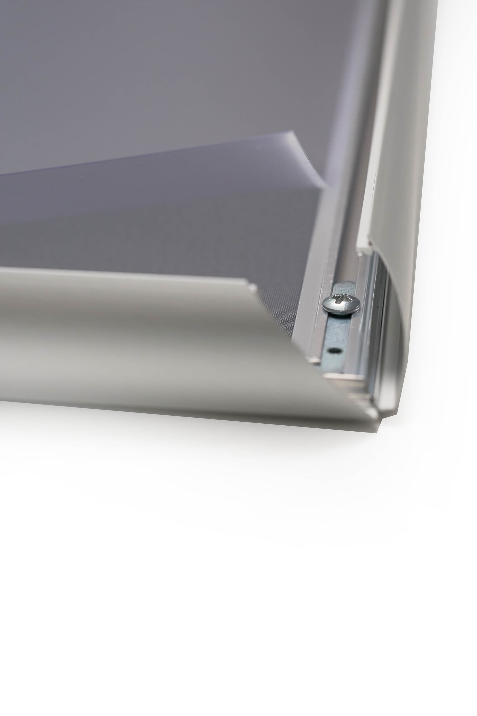 Aluminum snap frame for vertical or horizontal orientation 