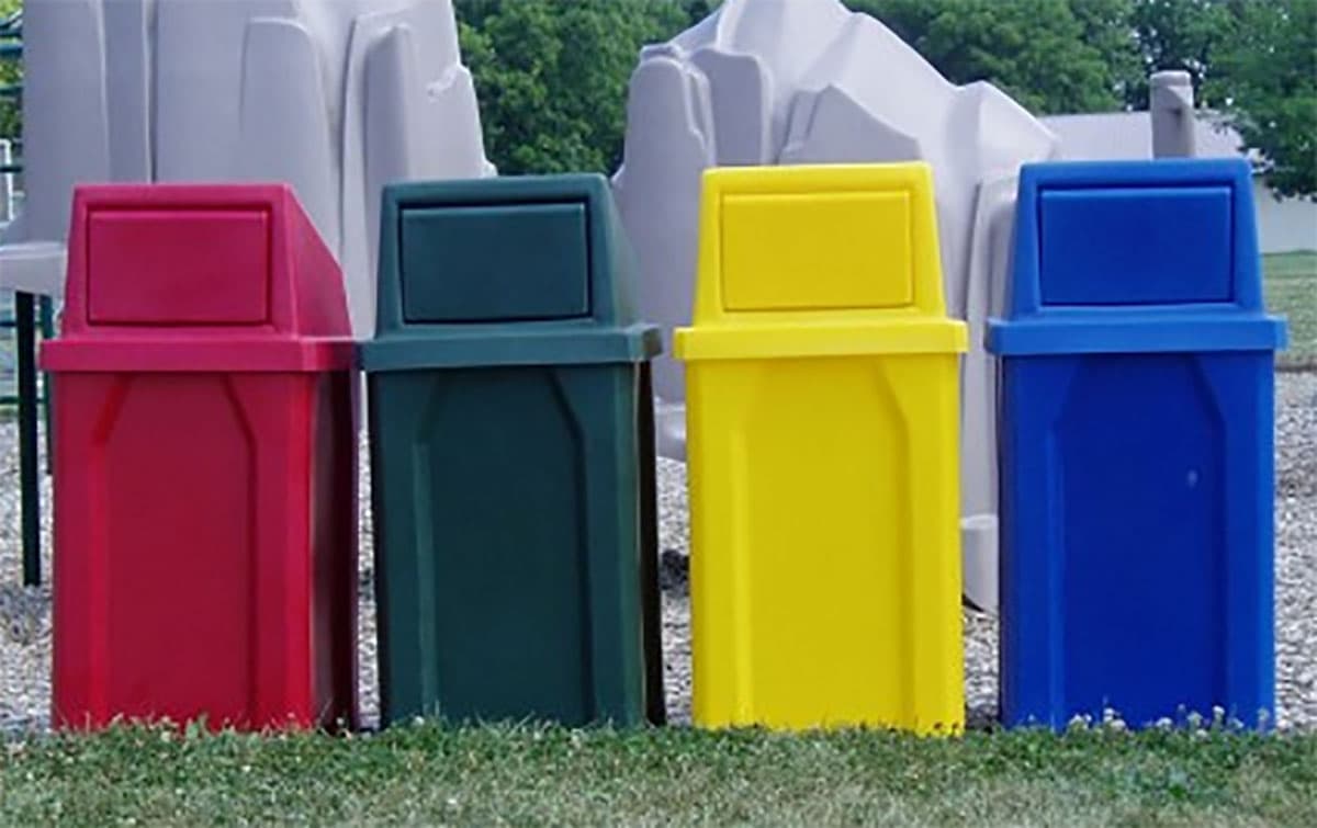 Outdoor Trash Receptacle
