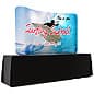 7.5'w Curved Tabletop Display with Custom Graphics, Portable