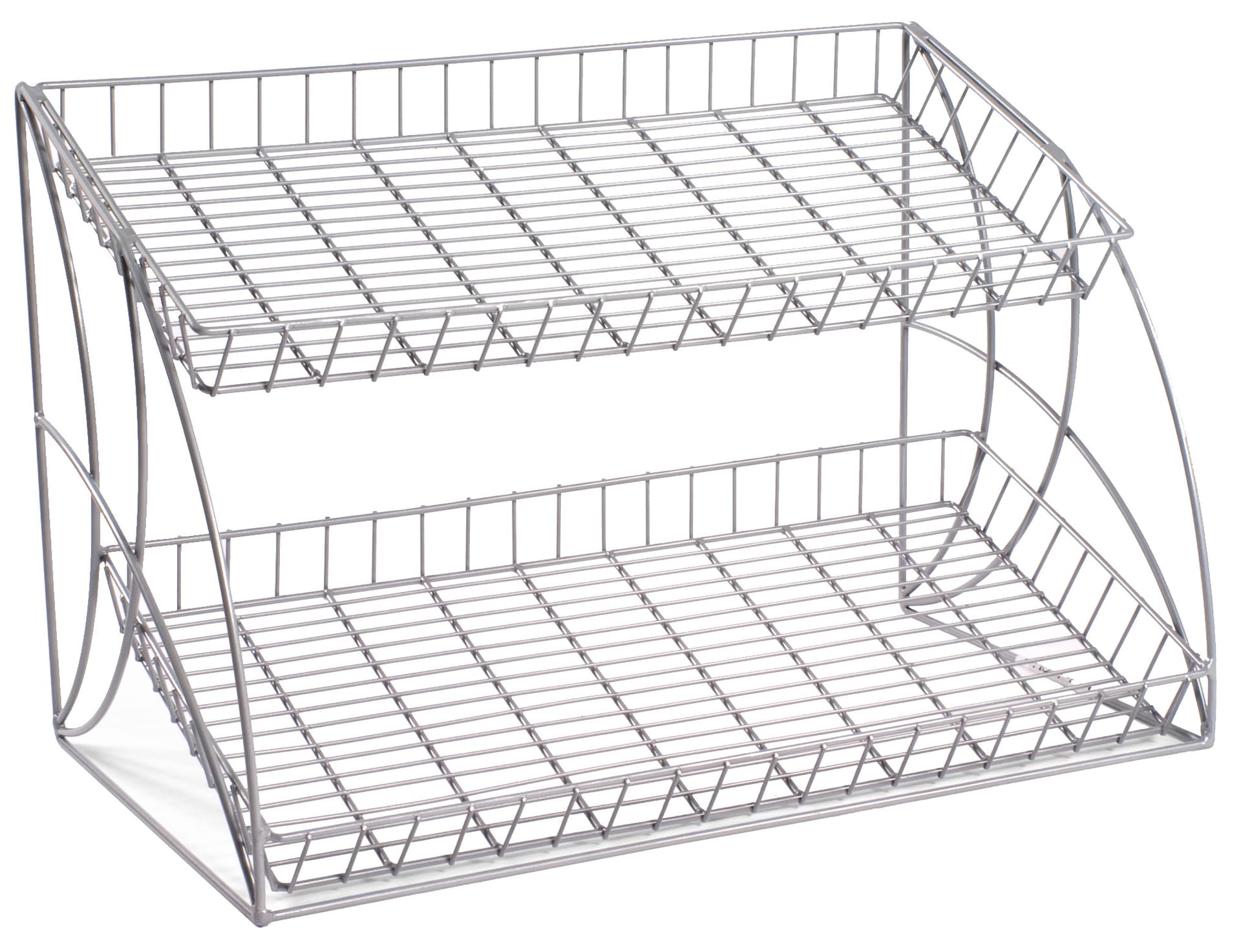 Basket Rack w/2 Willow Baskets Included