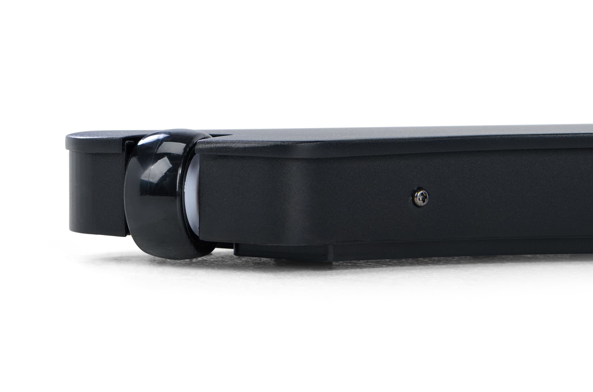 Smart digital podium with two wheels for easy mobility in case it needs to be moved during a presentation