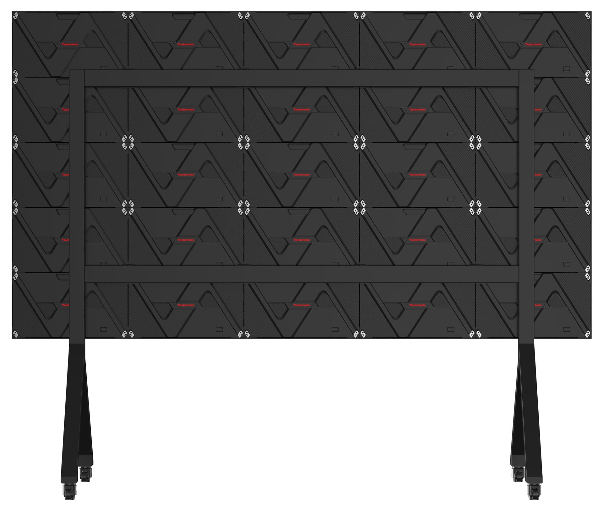 Direct View LED Video Wall with a black and silver colorway