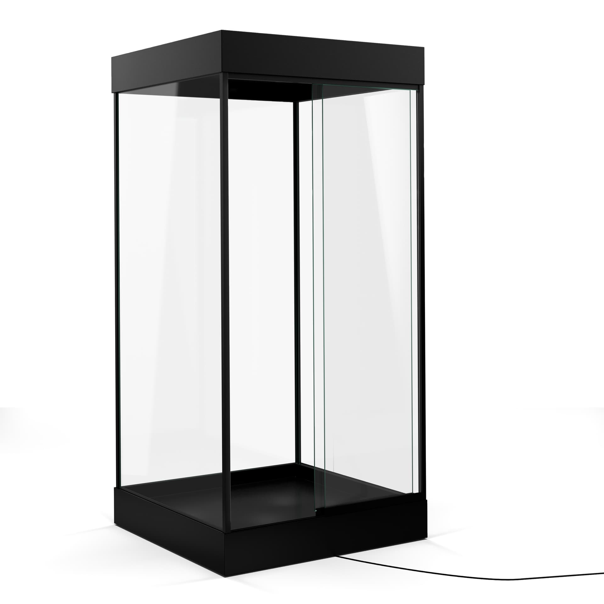 Mannequin display case ships fully assembled