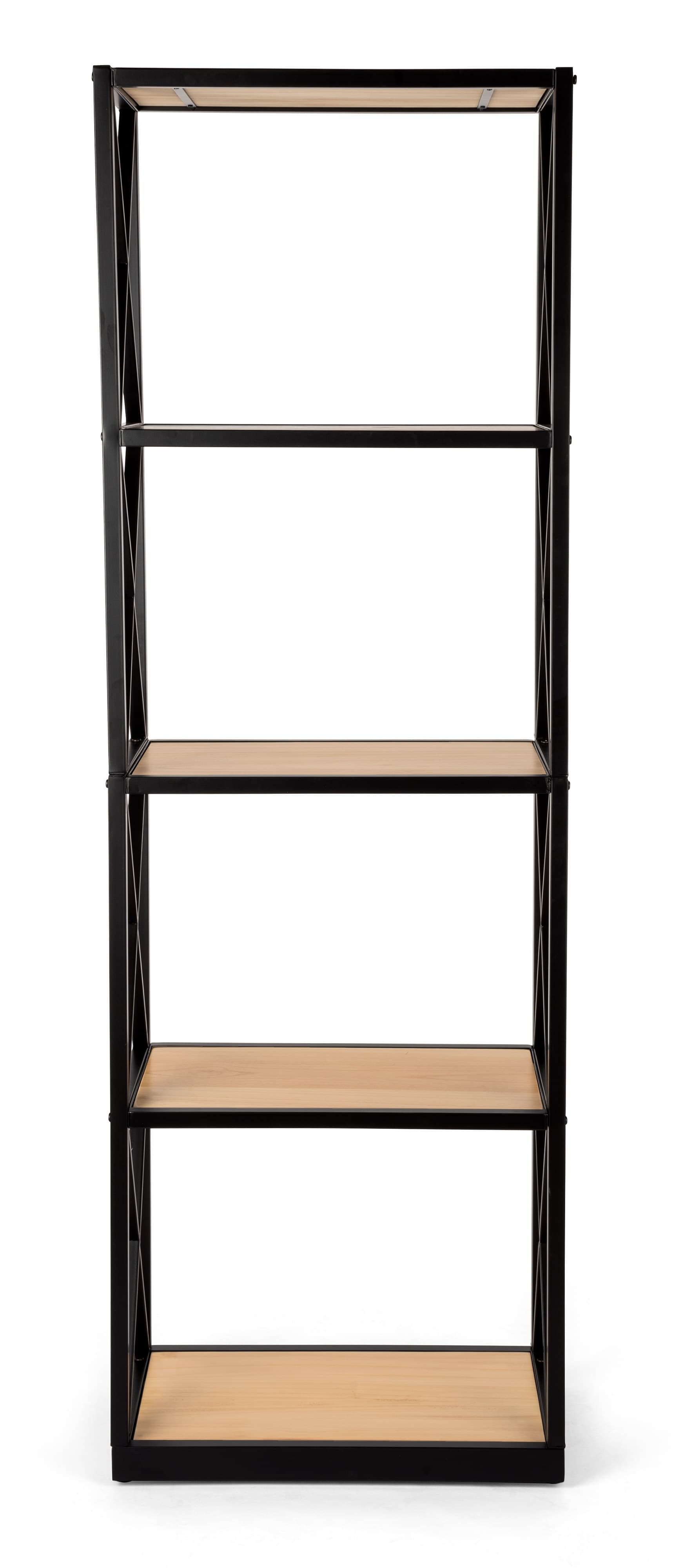 Industrial rustic 5-tier shelving unit for retail