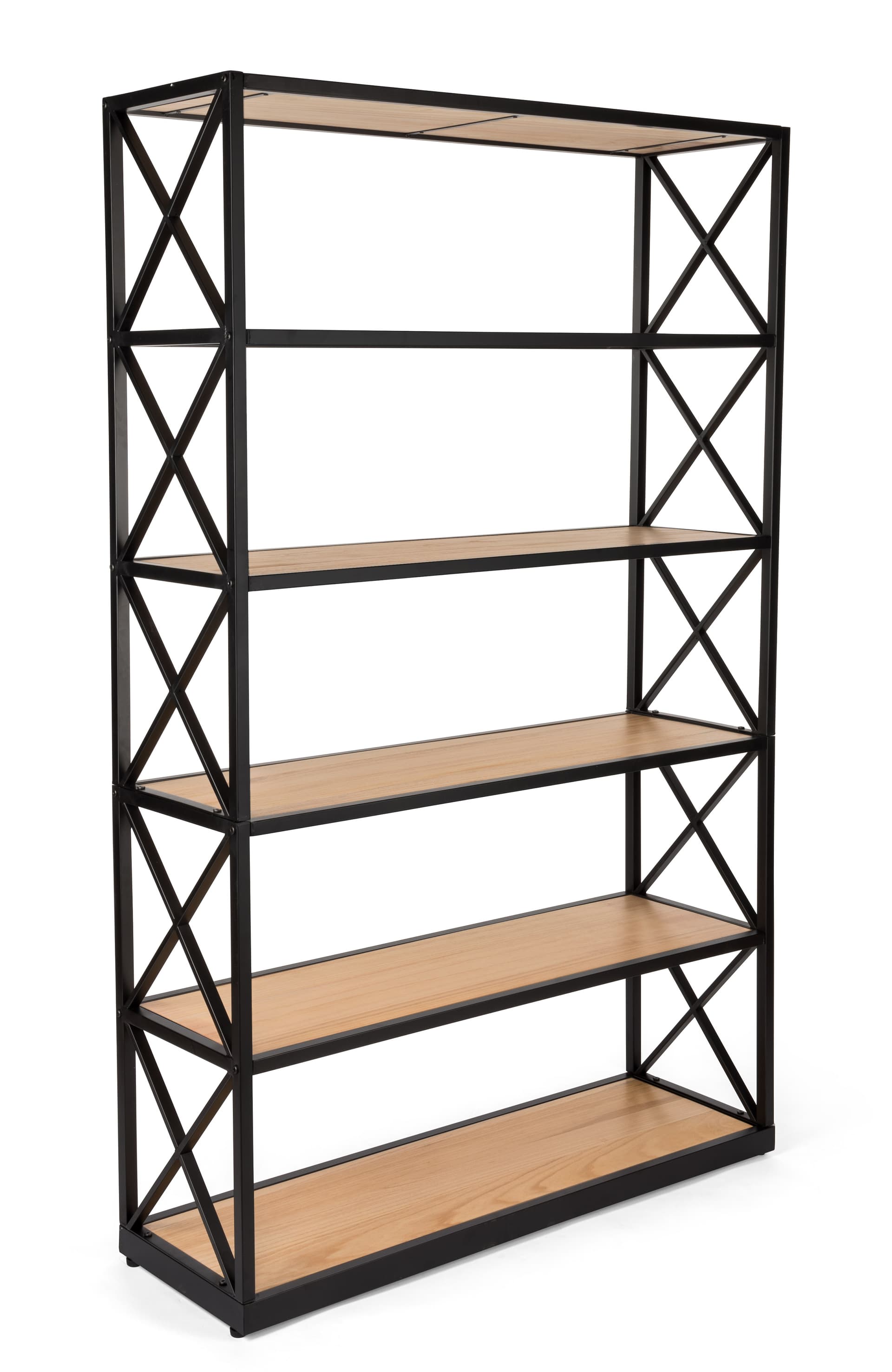 Paulownia rustic ironworker industrial shelves