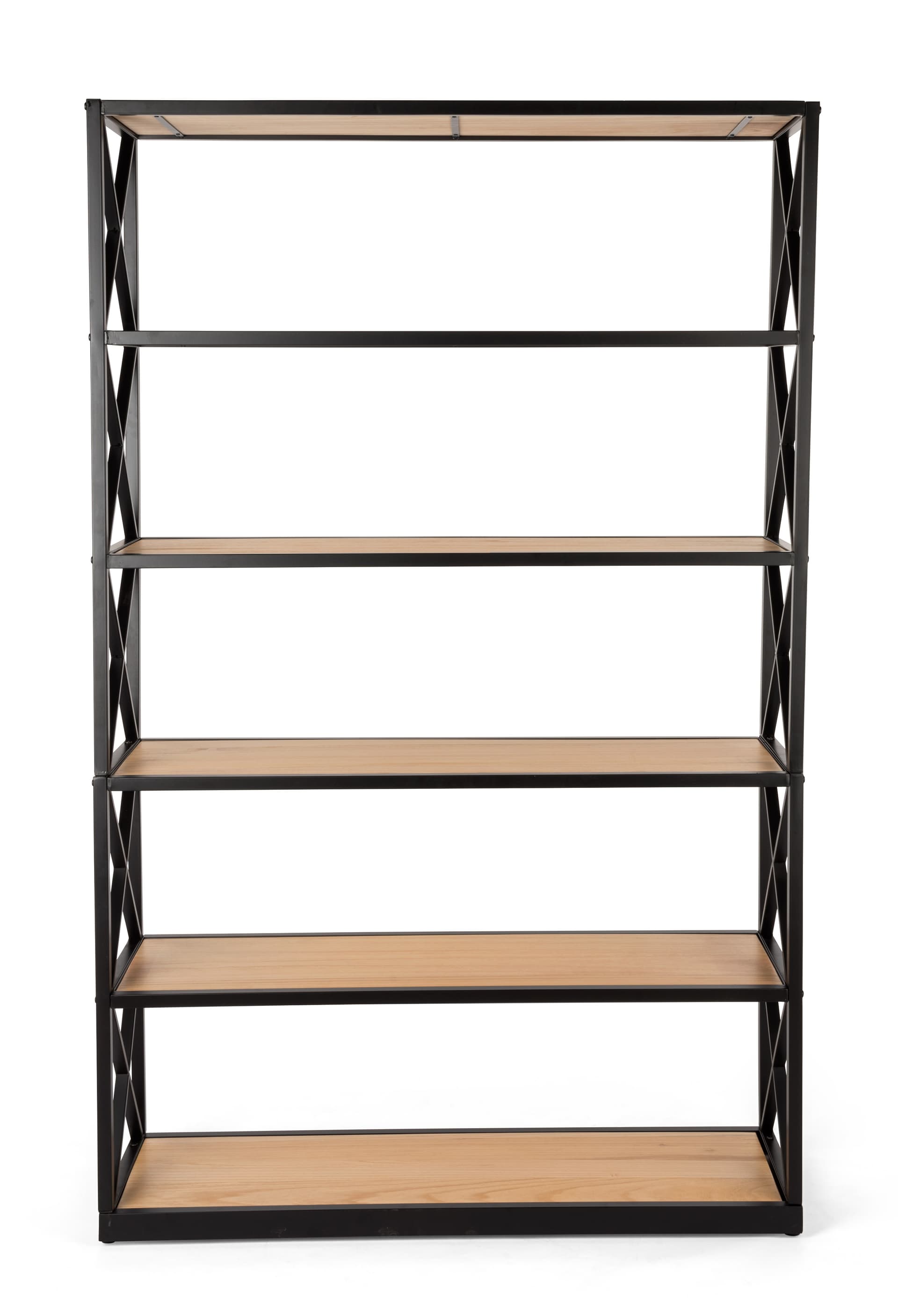 Modern retail rustic ironworker industrial shelves