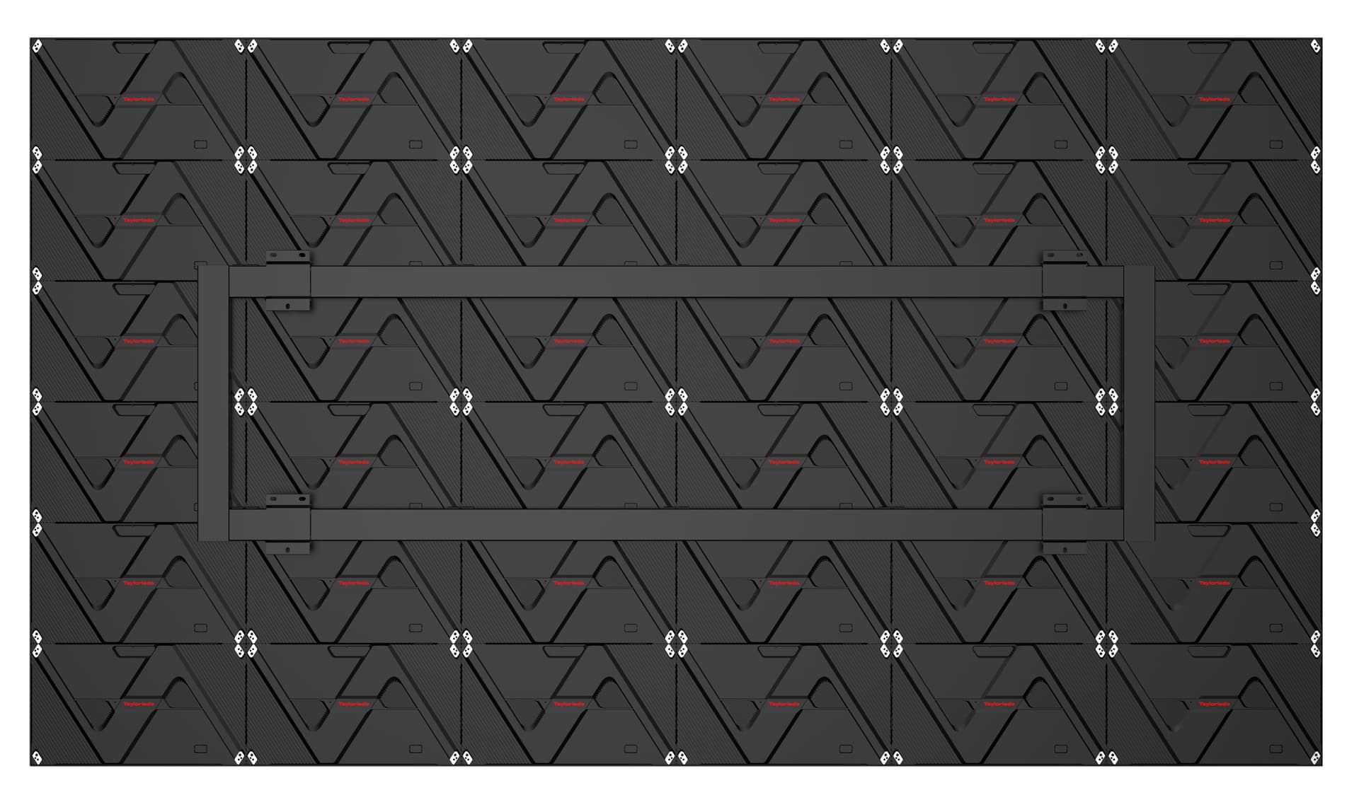 Direct View LED Video Wall showcasing the backside of the completed LED video wall attached to the included wall mount