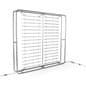 8’w Trade Show Backlit Wall, Portable, Frame & Lights Only - Silver