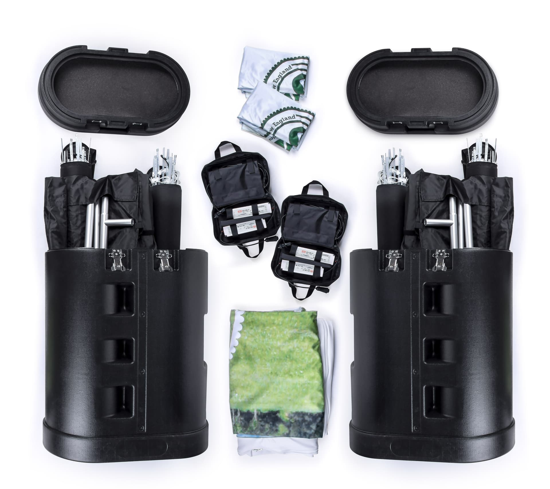 Portable 10x20 trade show booth package