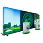Trade Show Booth Kit w/ 2 Custom Printed Counters and LED Backdrop
