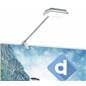 LED display arm lights with bright white flood lighting