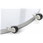 Silver 22 x 28 Mobile Poster Display with 10 Information Pockets, Wheeled