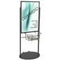 Black 24 x 36 Poster and Literature Stand with Wheels for Visuals