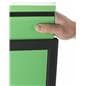 Black 24 x 36 Mobile Poster Display with 10 Literature Slots, Aluminum 