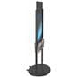 Black 24 x 36 Mobile Poster Display with 10 Literature Slots with PVC Inserts