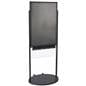 Black 24 x 36 Mobile Poster Display with 10 Literature Slots, Powder Coated