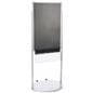 Mobile Silver 24 X 36 Poster Display with 10 Compartments