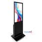 Digital display advertising floor stand with FCC, CE, UL, and RoHS certifications