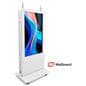 Double-sided digital vertical touchscreen kiosk with two antennas 
