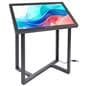 Interactive touch screen kiosk with floor standing placement 