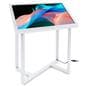 Interactive touch screen kiosk with white powder coated finish 