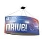 LED hanging 3d backlit ellipse banner 