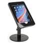 Countertop iPad Pro tablet stand with pre-drilled holes for permanent mounting in public environments