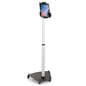 Rolling iPad stand with universal tablet holder