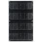 29 inch x 47.5 inch multi-pocket acrylic brochure rack with a total of 24 adjustable pockets to fit brochures 