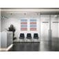 29 inch x 47.5 inch wall mounted acrylic literature display in medical facility