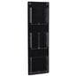 Wall mounting magazine and brochure holder with acrylic pocket dividers 