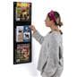 Wall mounting magazine and brochure holder with easy installation 