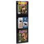 Black wall mounting magazine and brochure holder