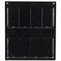 Magazine rack for wall with multi-tiered design 