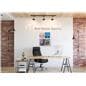 Wall mounted literature holder with pre-drilled holes 