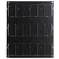29.0 inch x 35.0 inch adjustable wall mounted literature holder with a plastic backboard 