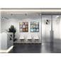 29.0 inch x 35.0 inch adjustable wall mounted literature holder in a technology facility 
