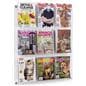 29.0 inch x 35.0 inch 3-tiered acrylic literature wall rack with 9 pocket dividers 