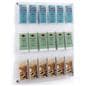 29.0 inch x 35.0 inch 3-tiered acrylic literature wall rack with 18 pockets for brochures 