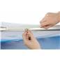 Aluminum frame stretch fabric tube display wall with integrated zipper