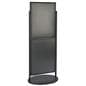 Floorstanding Black Dual 22 x 28 Mobile Poster Display